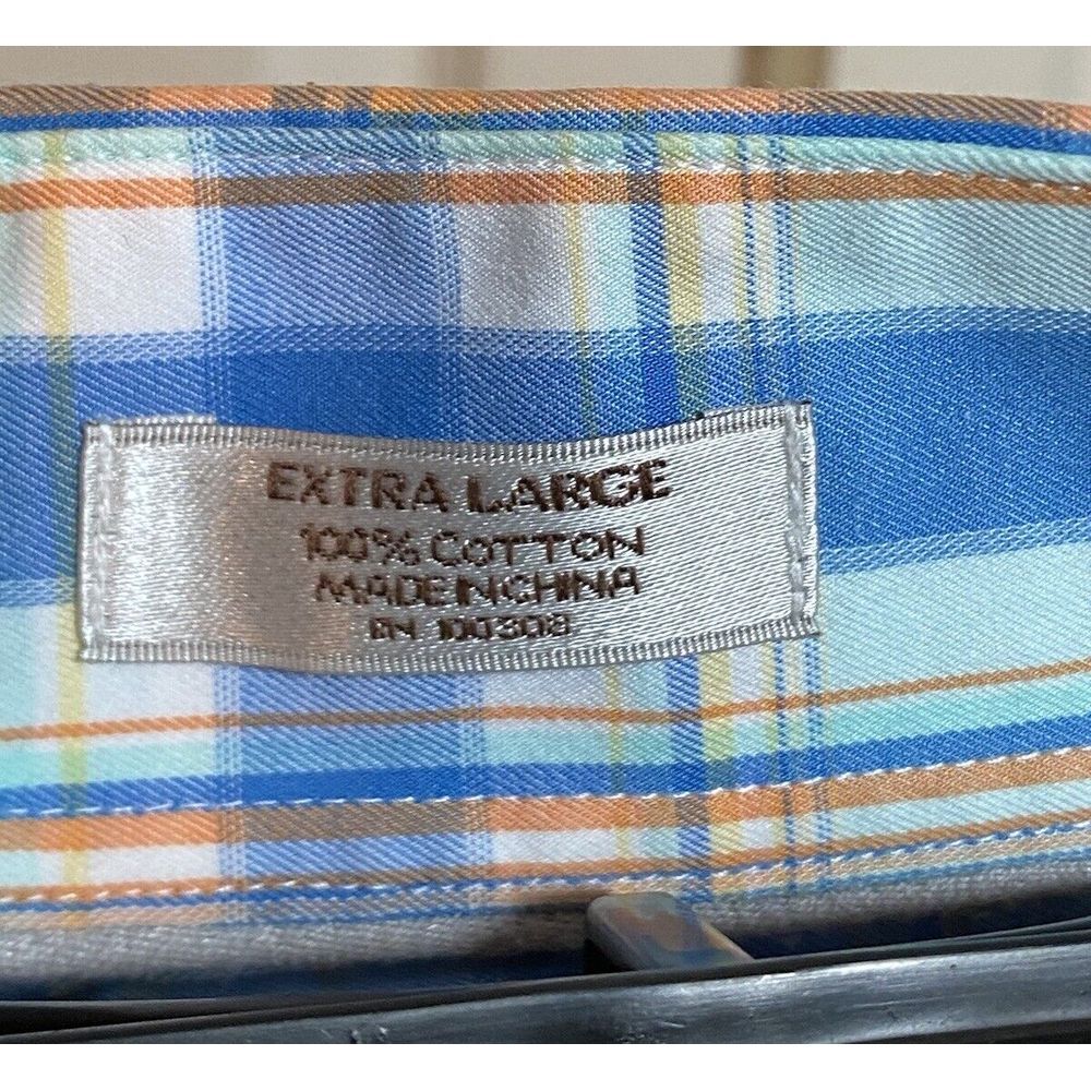 Men's Peter Millar Long Sleeve Button Down Pastel Check XL - Picture 5 of 5